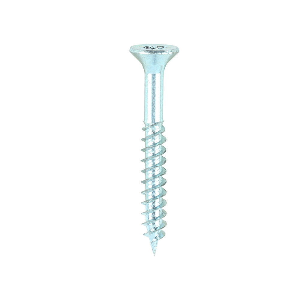 TIMCO Twin-Threaded Woodscrews – PZ – Double Countersunk – Zinc