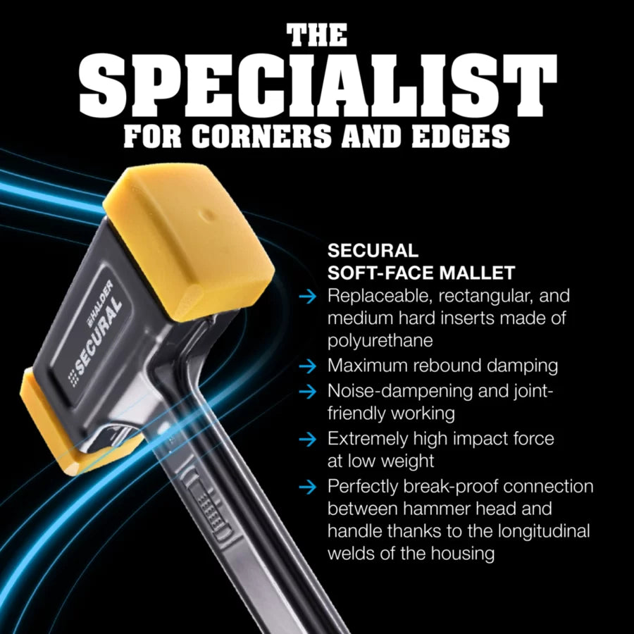 Halder Secural soft-face deadblow mallet
