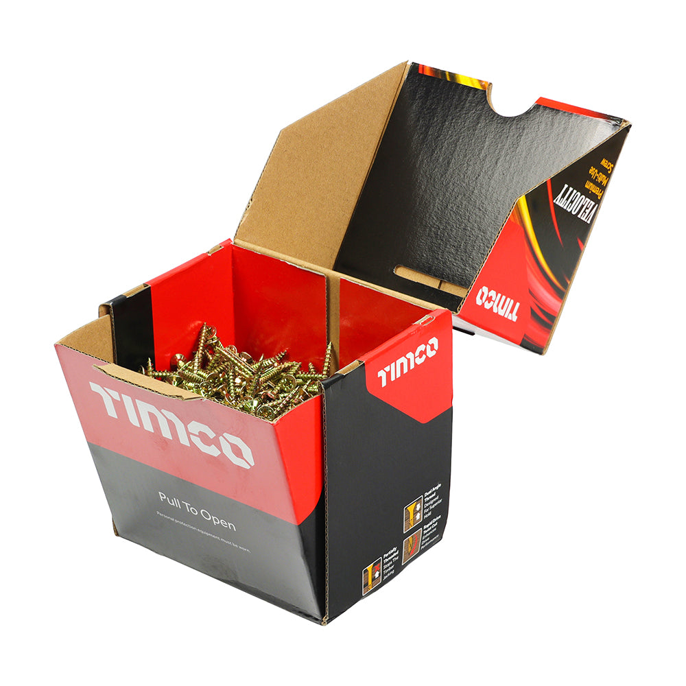 TIMCO Velocity Premium Multi-Use Screws – PZ – Double Countersunk – Yellow