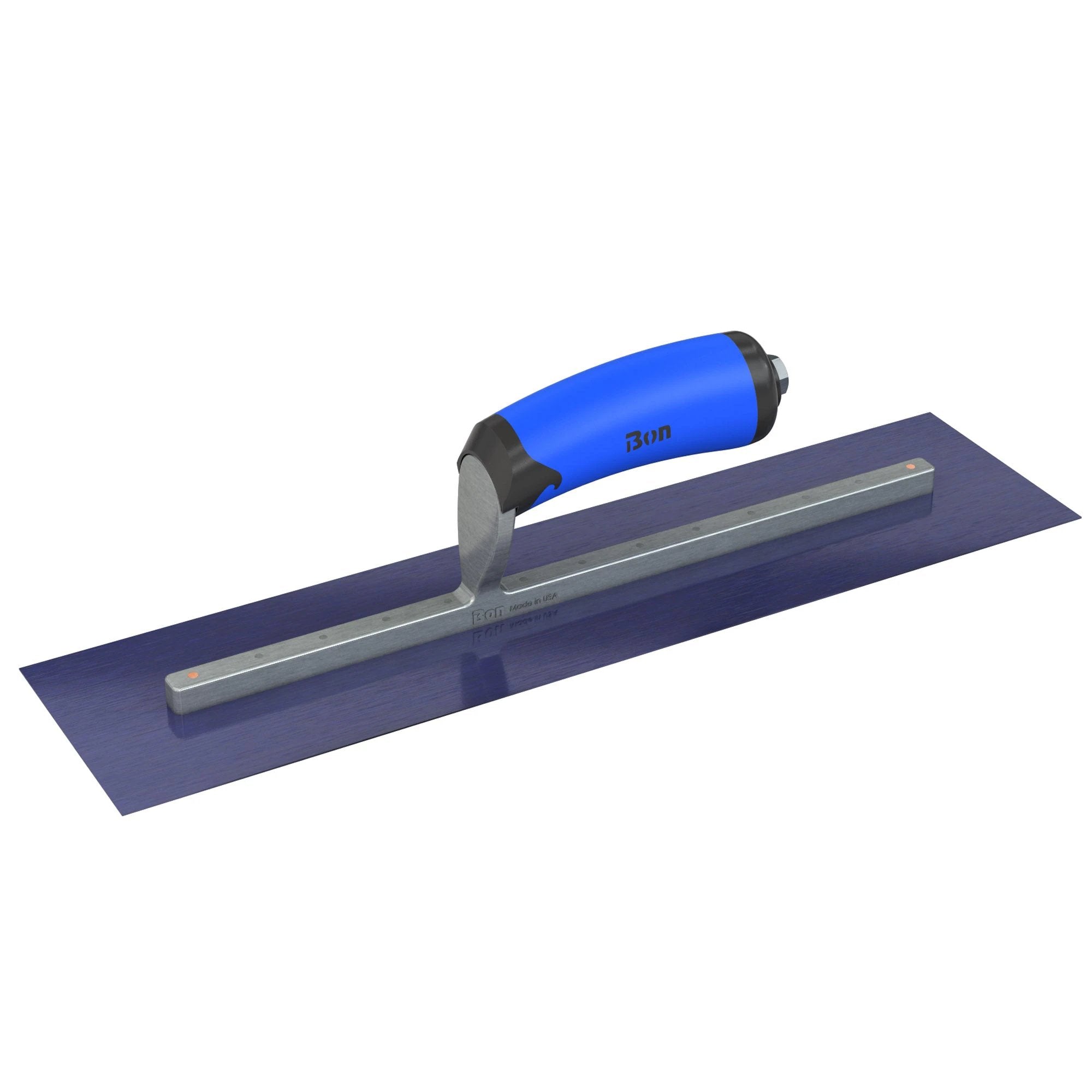 Bon Tool Ultra Flex Blue Steel Square End Finish Trowel - Comfort Wave Handle
