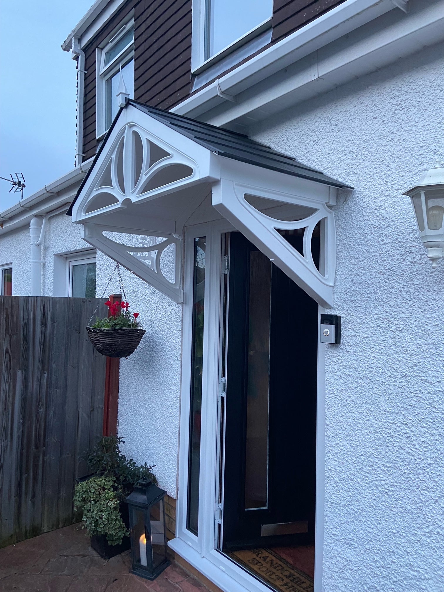 Althorp Door Canopy 149cm - Flat Pack Porch Canopy