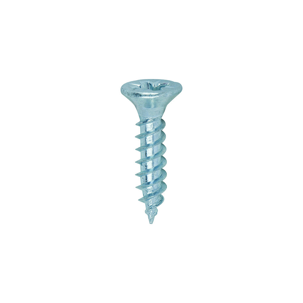 TIMCO Twin-Threaded Woodscrews – PZ – Double Countersunk – Zinc