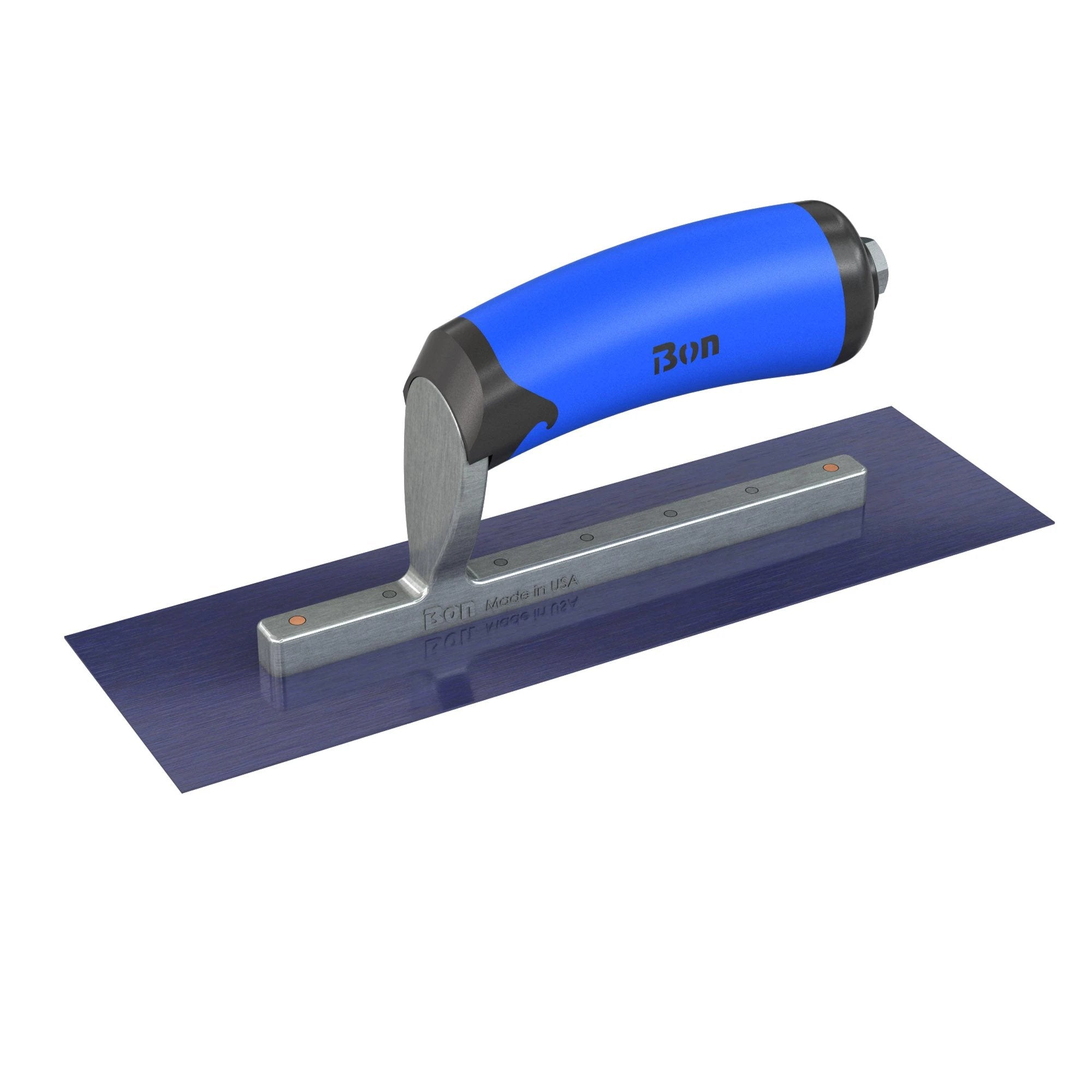 Bon Tool Ultra Flex Blue Steel Square End Finish Trowel - Comfort Wave