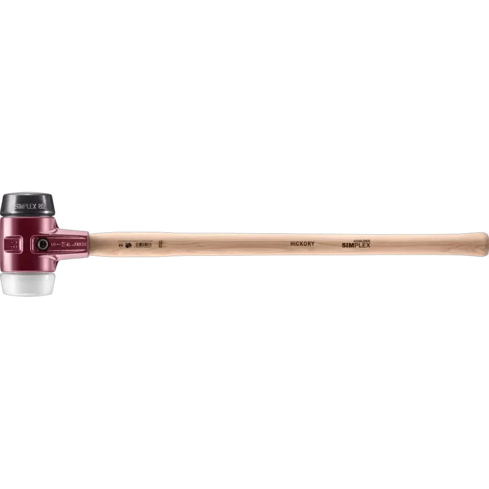 Halder Simplex soft-face sledge hammer, cast iron housing - Rubber composition / Superplastic