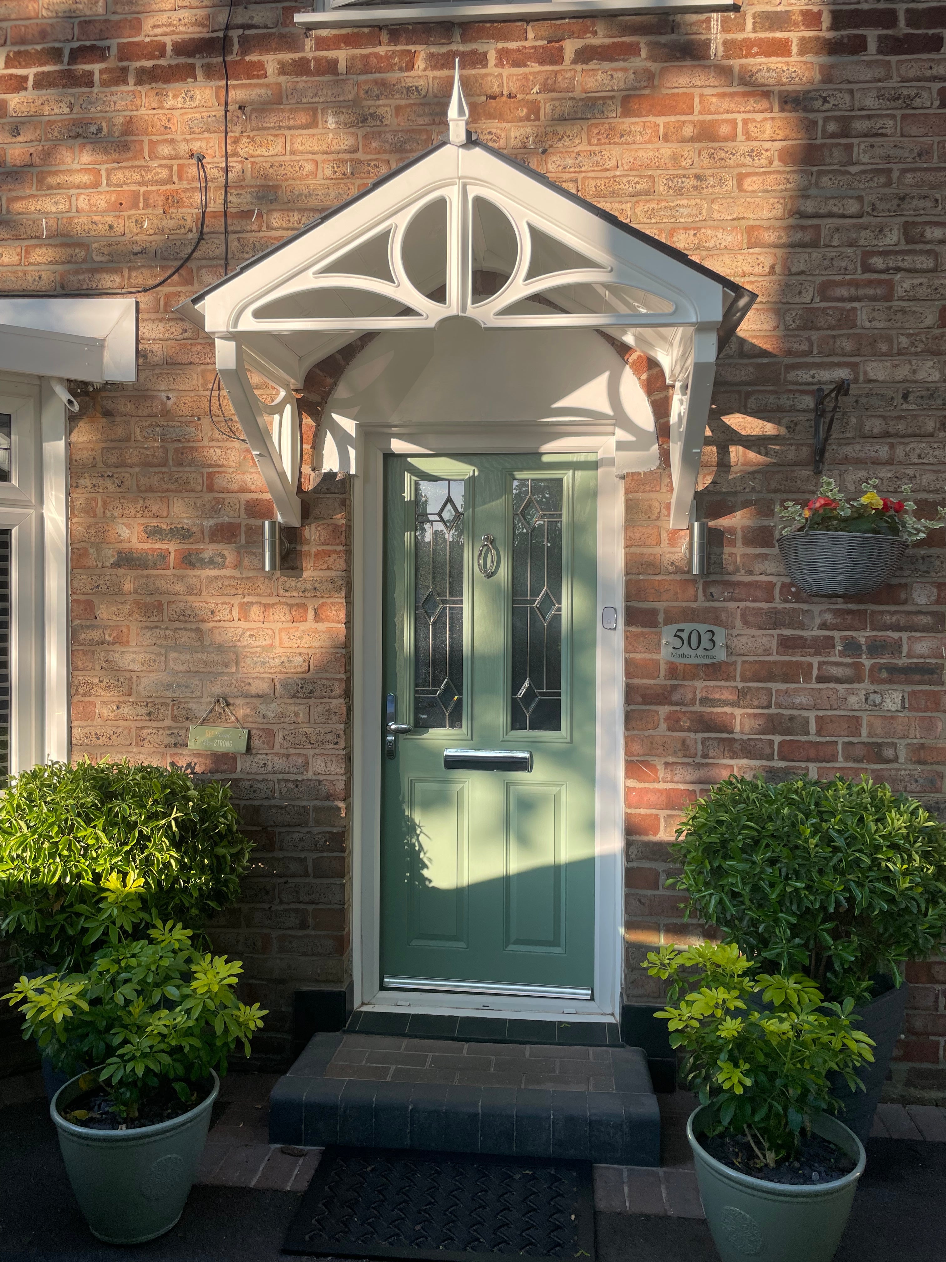 Althorp Door Canopy 149cm - Flat Pack Porch Canopy