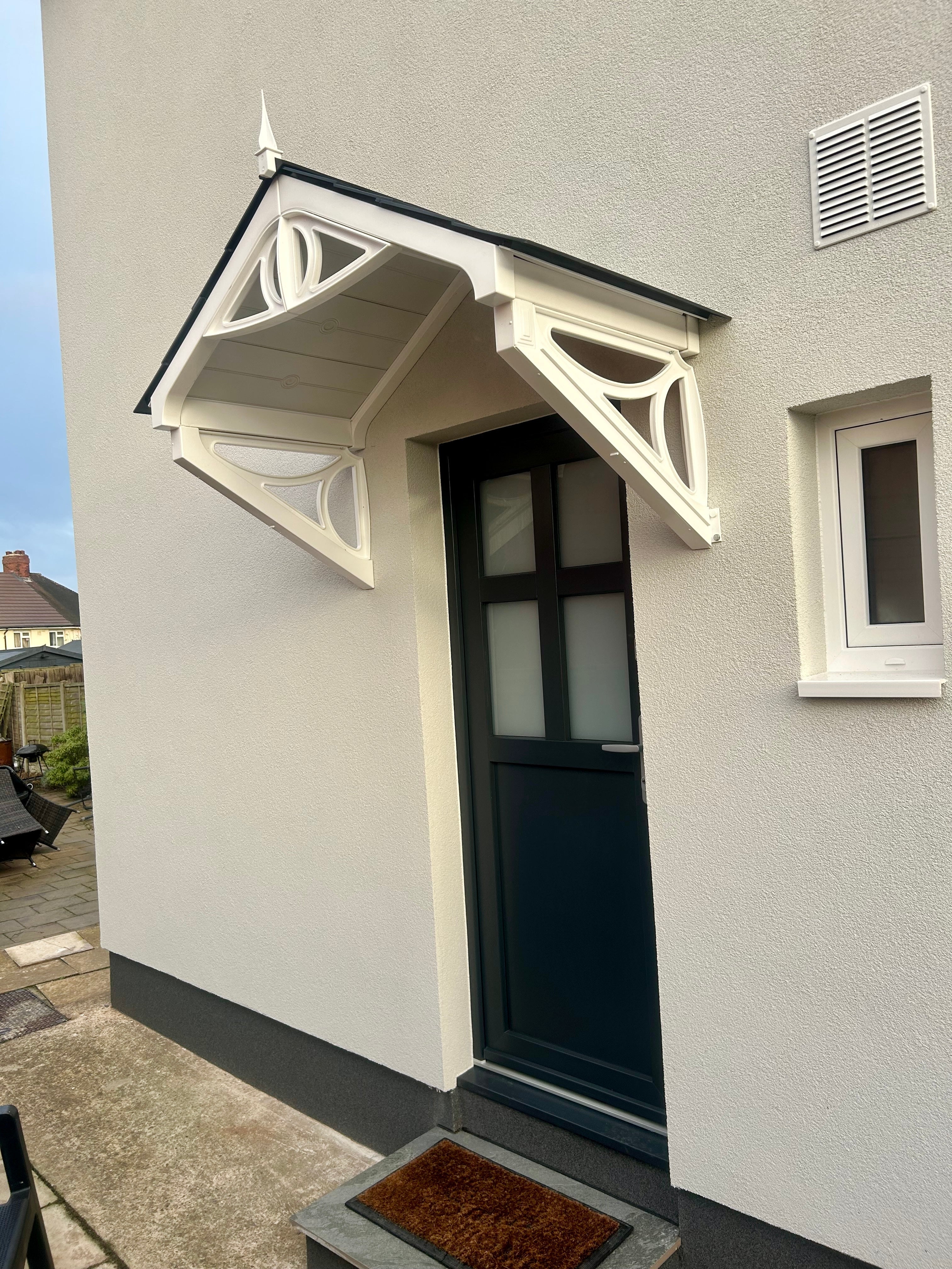 Rockingham Door Canopy 149cm - Flat Pack Porch Canopy